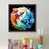Tai Chi Fish-11CT Stamped Cross Stitch 40*40cm/15.75*15.75in tapestrymarket