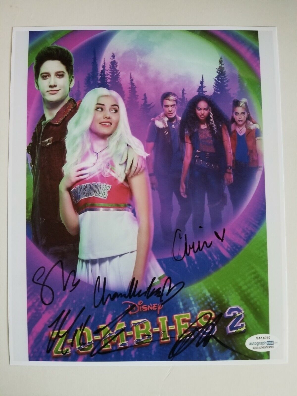 Disney Zombies Cast Signed 8x10 Photo Poster painting RP -  Shipping!!