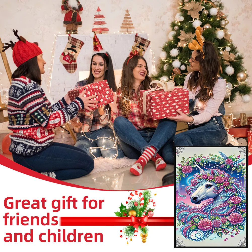 50-Page A5 Horse Diamond Painting Notebook for Adult Holiday Birthday Gift