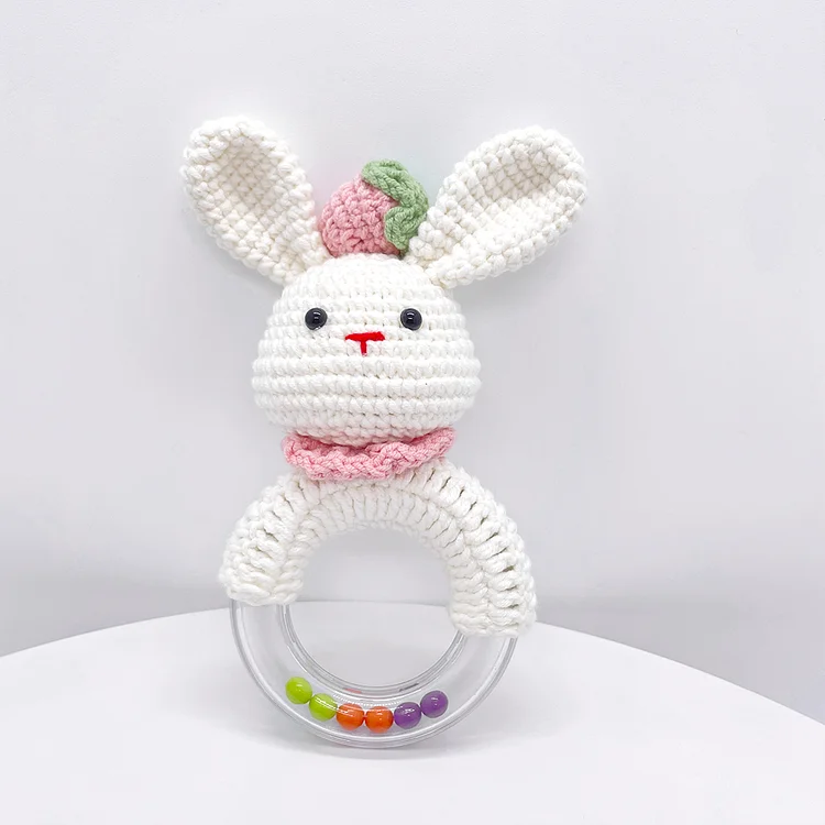 Rabbit Baby Rattle - Crochet Kit veirousa