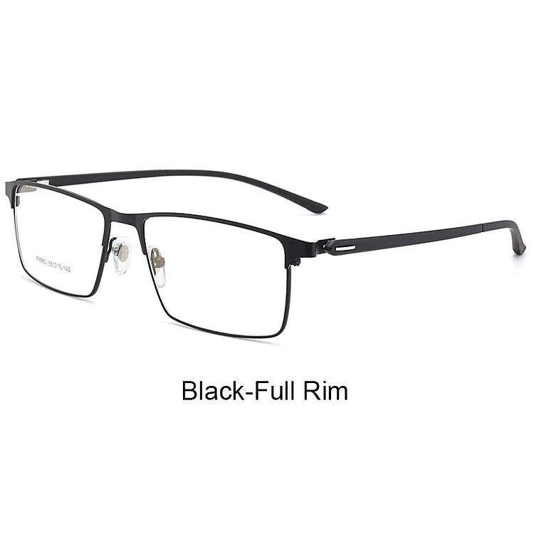 P9960 Men Alloy Eyeglasses Frame for Men Eyewear IP Electroplating Alloy Material,Full Rim and Half Rim