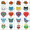 >SALE<20pcs Mini Greeting Card Pendant Diamond Painting Single Side Special Shape