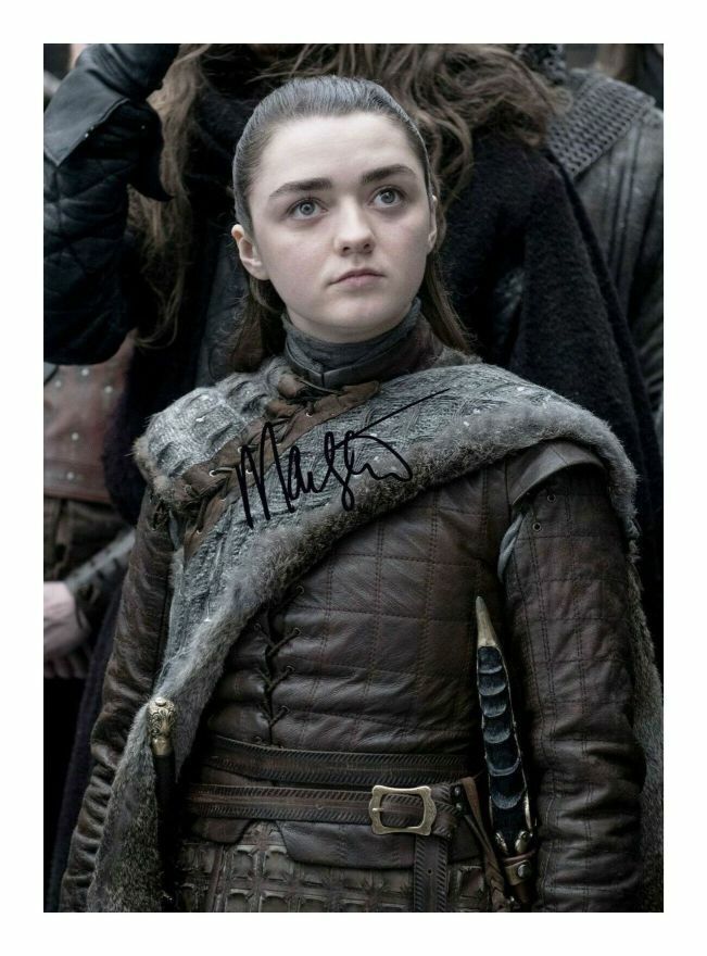 MAISIE WILLIAMS - GAME OF THRONES AUTOGRAPH SIGNED PP Photo Poster painting POSTER