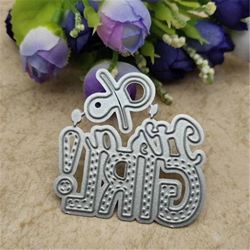 Baby Boy and Baby GIRL Metal cutting dies frame craft cutting die embossing stencil for handmade Paper card making scrapbooking