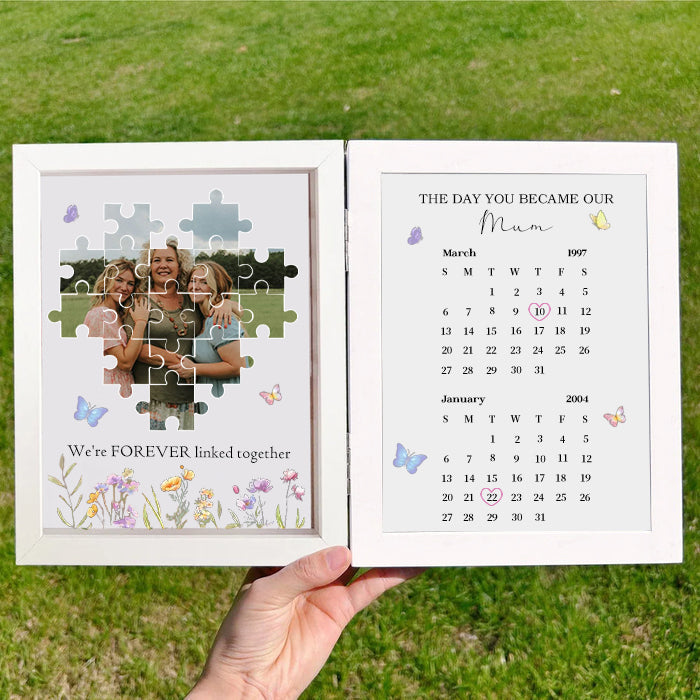 Loveyoufancy Custom The Day You Became Our Mum Puzzle Photo Frame