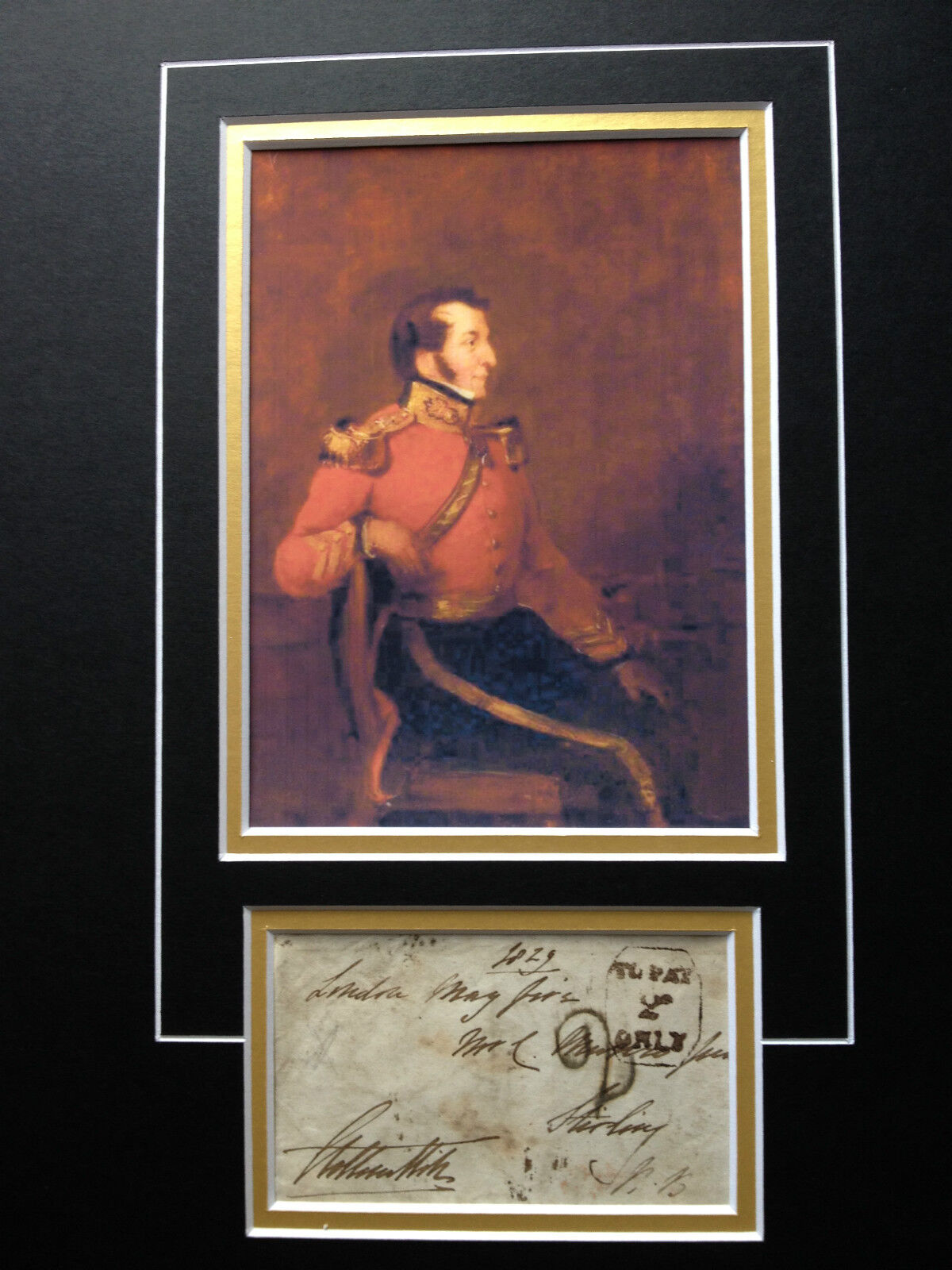 ARTHUR HILL - 2nd BARON SANDYS - BATTLE OF WATERLOO - SIGNED Photo Poster painting DISPLAY