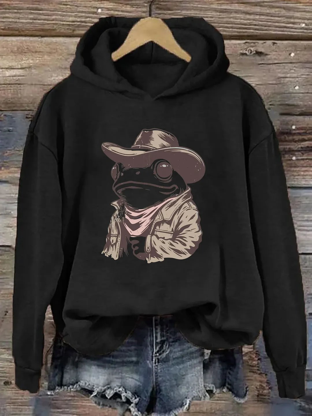 Cowboy Frog Hoodie