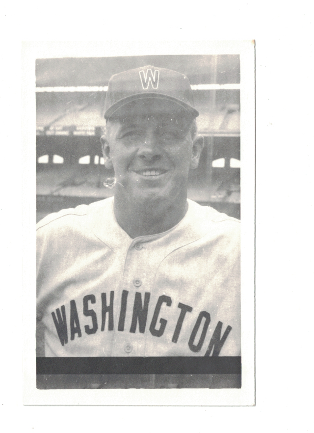 Marty Kutyna Washington Senators Vintage Baseball Postcard Size Photo Poster painting RH2