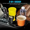 2 in 1 Universal 360&deg; Rotating Cup Holder Expander with Sponge Cushion, Drink Cup Holder Adapter Seat Organizer