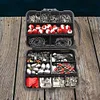 267pcs Fishing Accessories Kit Including Box Hooks Swivels Sinkers Gifts for Men