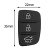 3 Buttons Flip Folding Remote Car Key Shell Pad Replacement for Hyundai
