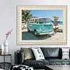 Retro Volkswagen T1 Bus  | Full Square Diamond Painting Kits