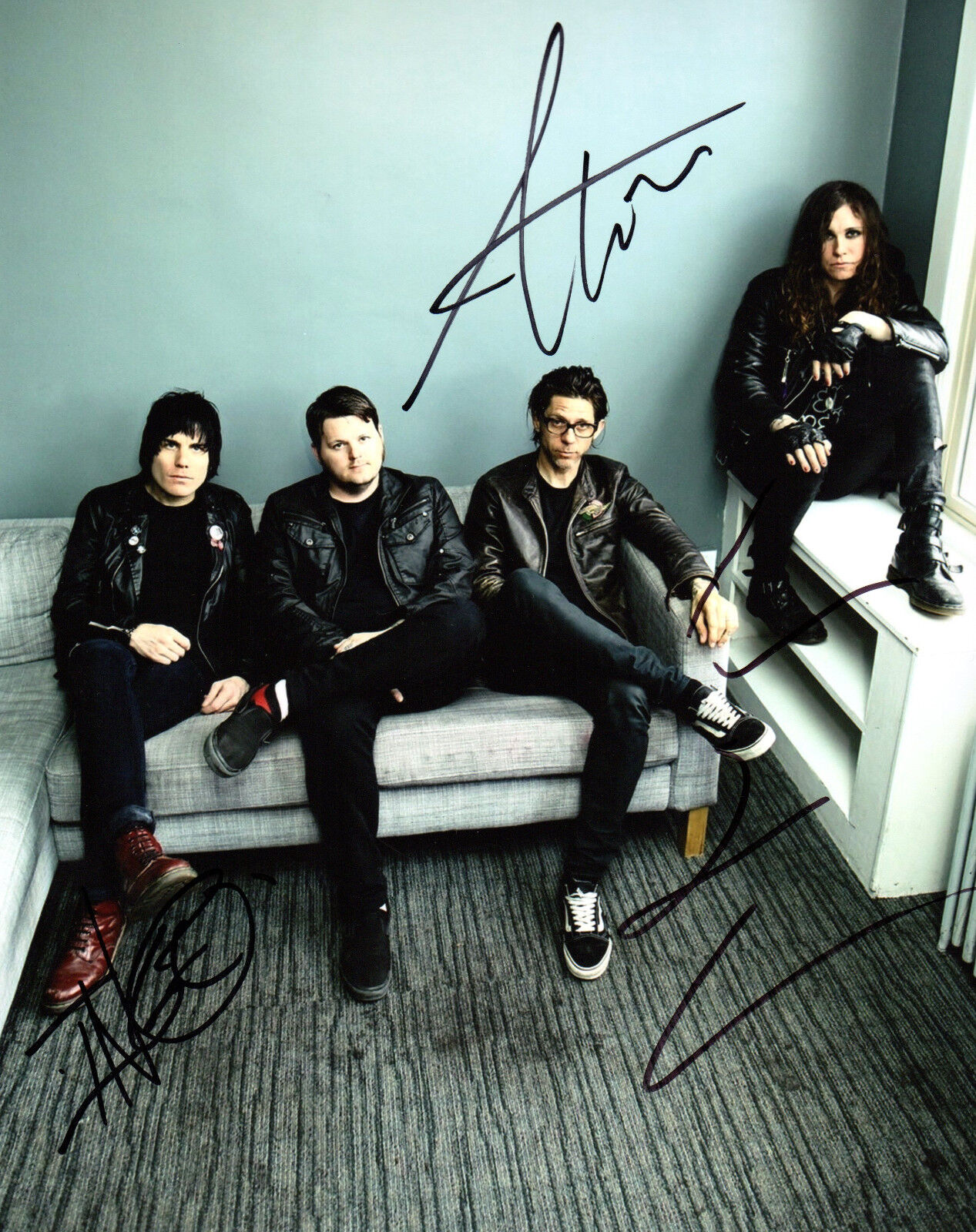 GFA Laura Jane Grace Band * AGAINST ME! * Signed 8x10 Photo Poster painting AD1 COA