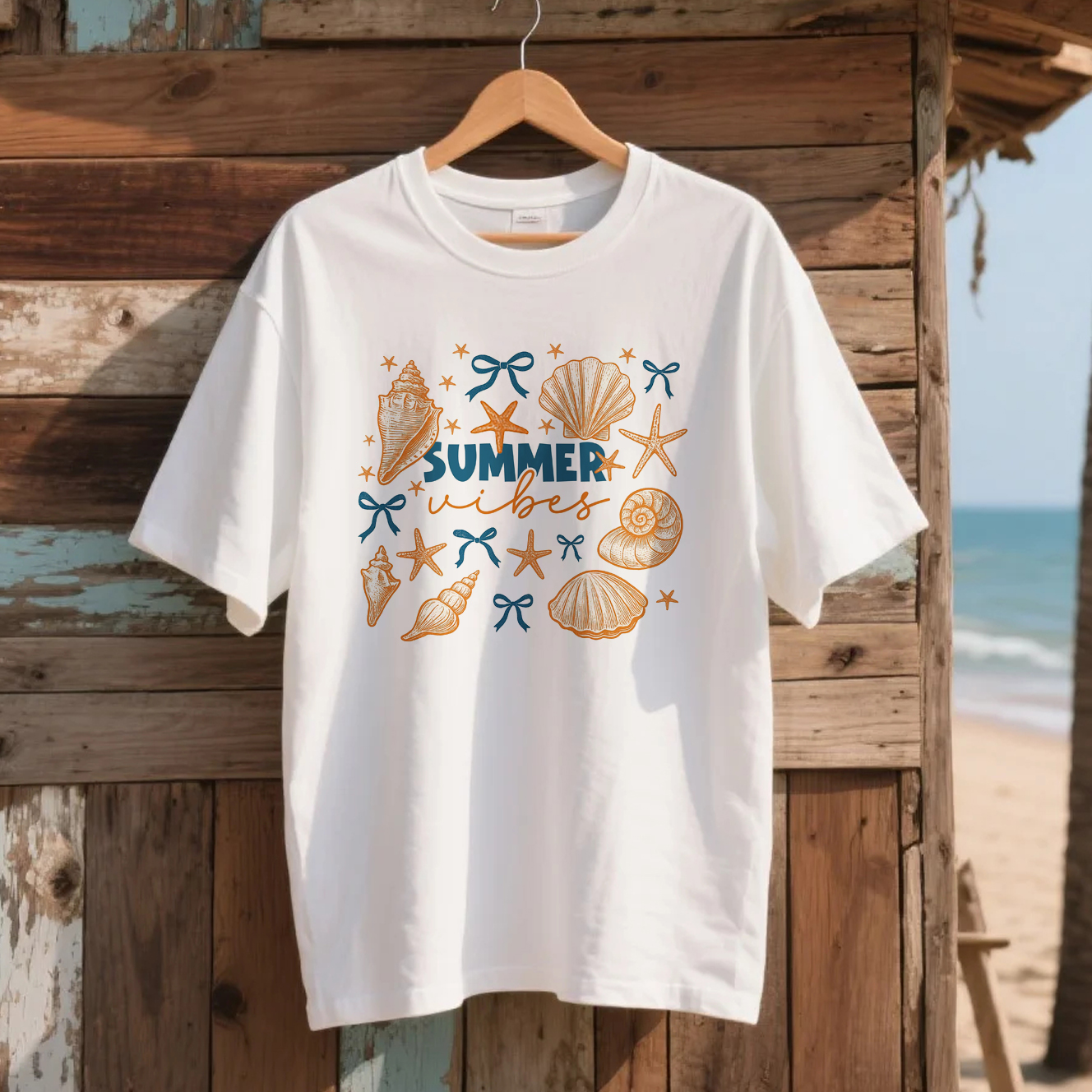 Loose And Comfortable Cotton Summer Print T-shirt