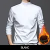 Chemise de base pour hommes en coton merceris&eacute; extensible, chaude et confortable