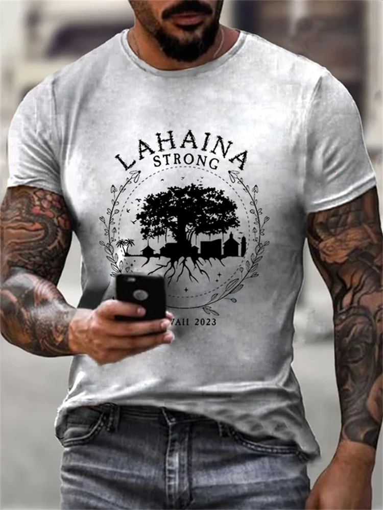 Comstylish Men's Lahaina Strong Casual T-Shirt