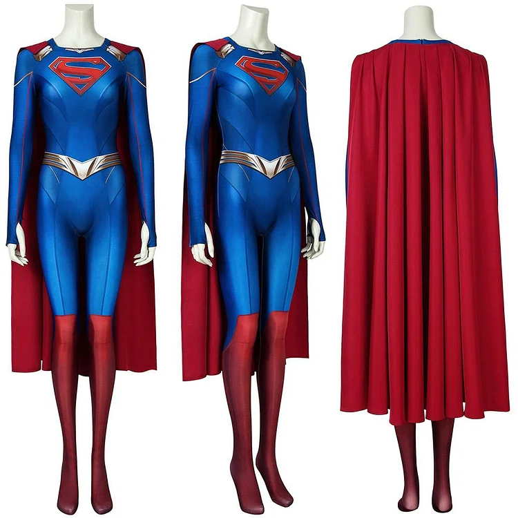 The Flash Supergirl Cosplay Costumes Kara Zor-El Jumpsuits