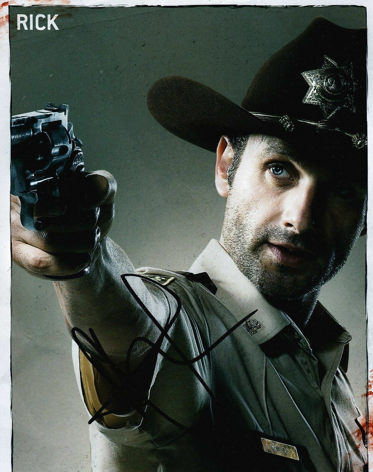 Andrew Lincoln Signed 10X8 Photo Poster painting Walking Dead GENUINE SIGNATURE AFTAL COA (7409)