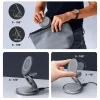 3-in-1 Foldable Magnetic Wireless Charging Stand with 15W Fast Charging Compatible with iPhone, Apple Watch, and AirPods