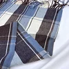 Autumn Winter Women Men Unisex Plaid Shawl Scarf