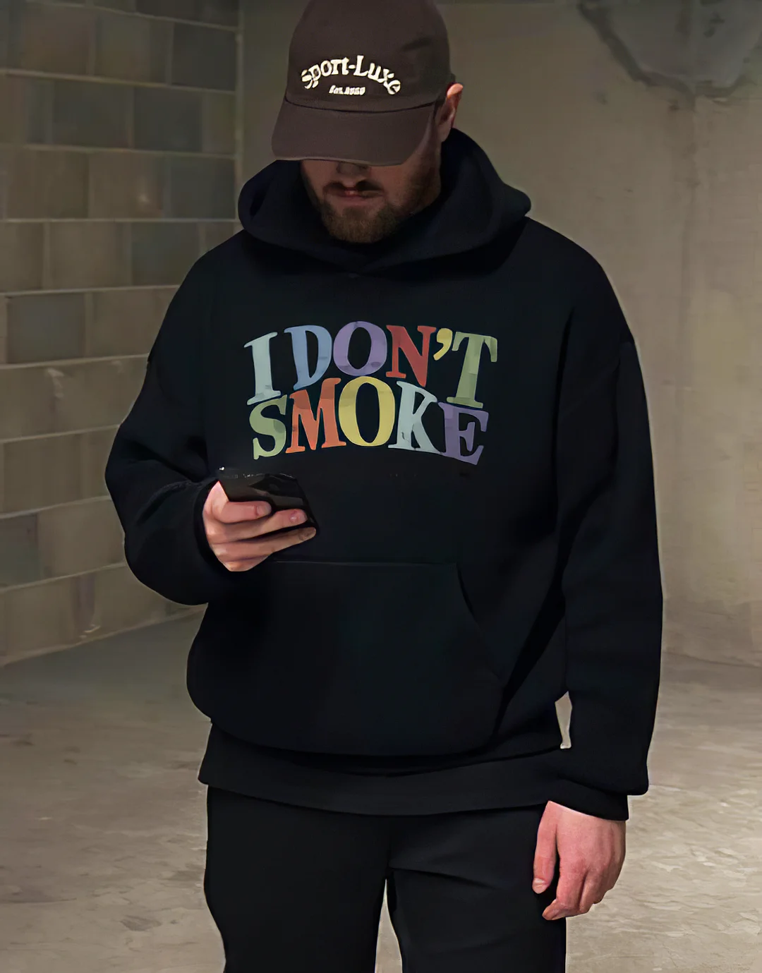 I Don't Smoke Men's Casual Hoodie - Krazyskull