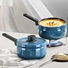 Enameled Milk Pot Baby Food Cooker Infant Frying and Cooking All-in-One Household Soup and Instant Noodle Pot