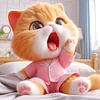 Diamond Painting -DIY Full Round Drill Cute Cat(40*40 CM)