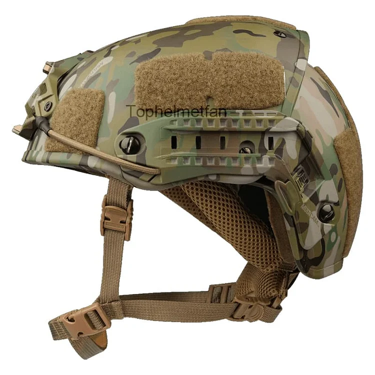 New products Tophelmetfan Aramid Fiber Precision Ballistic Helmet NIJ Level IV Camouflage Bulletproof Tactical Helmets  
