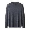 High-end round neck loose jacquard warm sweater
