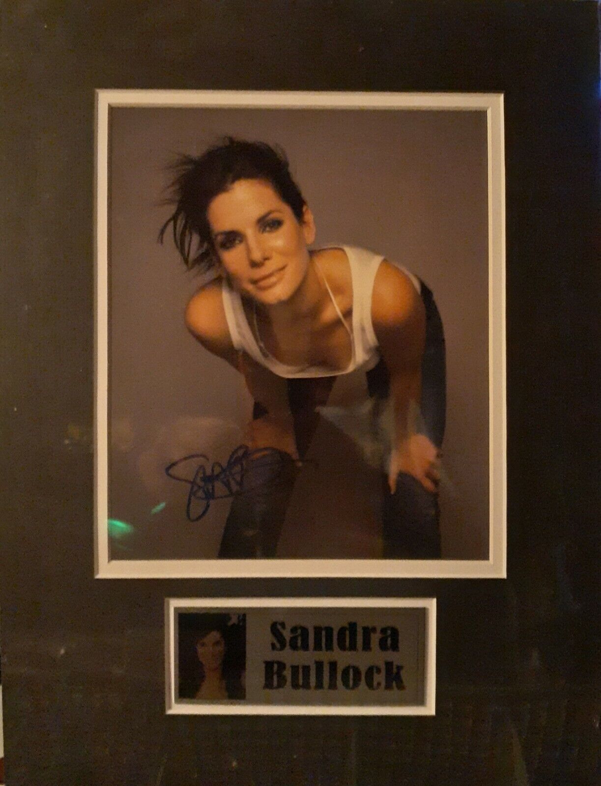 Sandra Bullock signed 8x10 COA