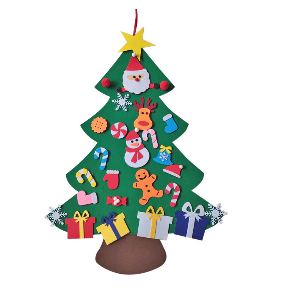 

DIY Felt Christmas Tree 3D 26 Detachable Hanging Ornaments Home Party Decor, 501 Original