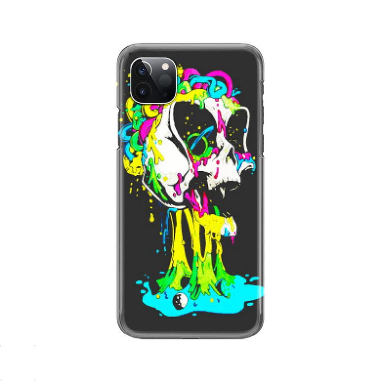 Skull Invaded By Alien Creatures, Halloween iPhone Case