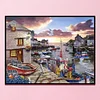 Seaside Town-11CT Stamped Cross Stitch-40*50cm