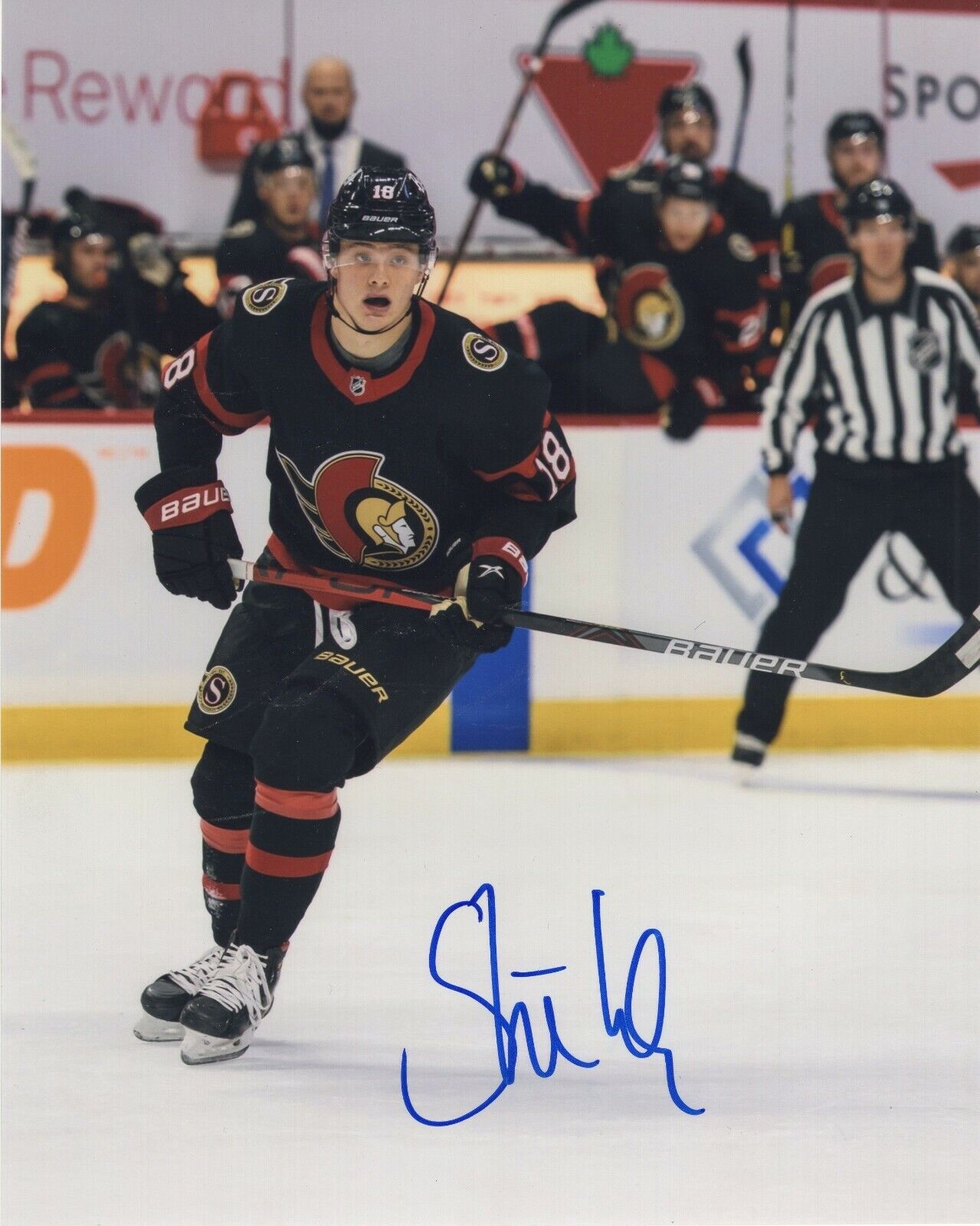 TIM STUTZLE SIGNED AUTOGRAPH OTTAWA SENATORS 8X10 Photo Poster painting #6