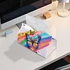 (25cm)Rainbow Butterfly PU DIY Diamond Painting Tissue Box for Beginners Adults