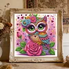 Lila Eule speziell geformte 5D DIY Teilbohrer Diamantkunstset f&uuml;r Erwachsene Anf&auml;nger Wohnkultur Diamanten Gem&auml;lde Edelsteinkunst 30x30cm