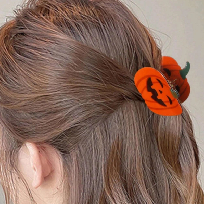 Halloween Punk Women’s Pumpkin Plastic Hair Claws