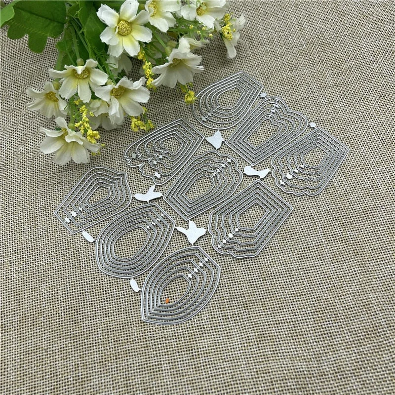 9pcs Different FlowerCraft Metal Cutting Die Stencils for DIY Scrapbooking Album Decorative Embossing Handmade Paper Cards Gift