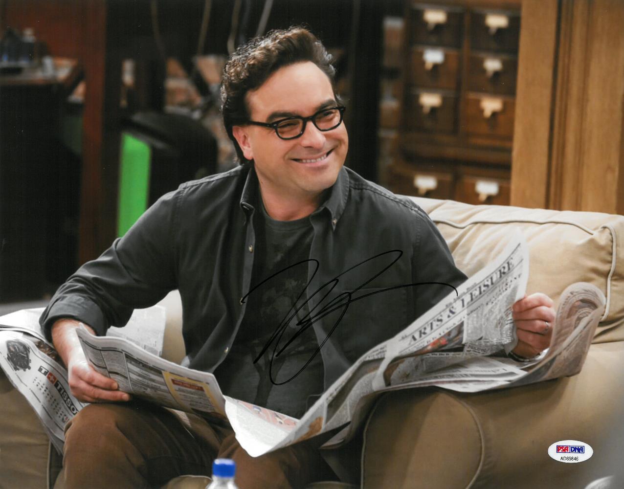 Johnny Galecki Signed Big Bang Theory Autographed 11x14 Photo Poster painting PSA/DNA #AD89846