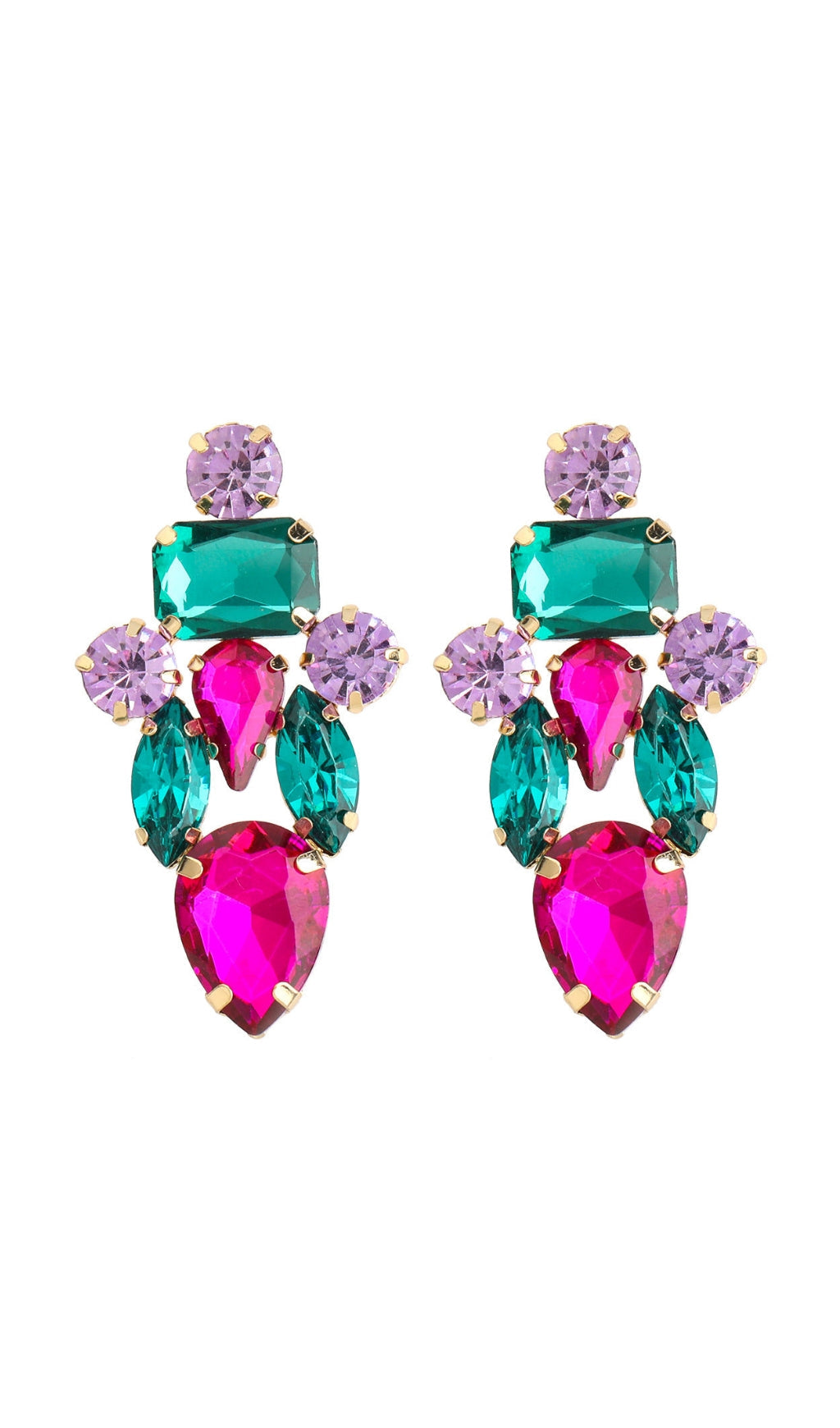 Drop Crystal Earrings Miss Lee Label