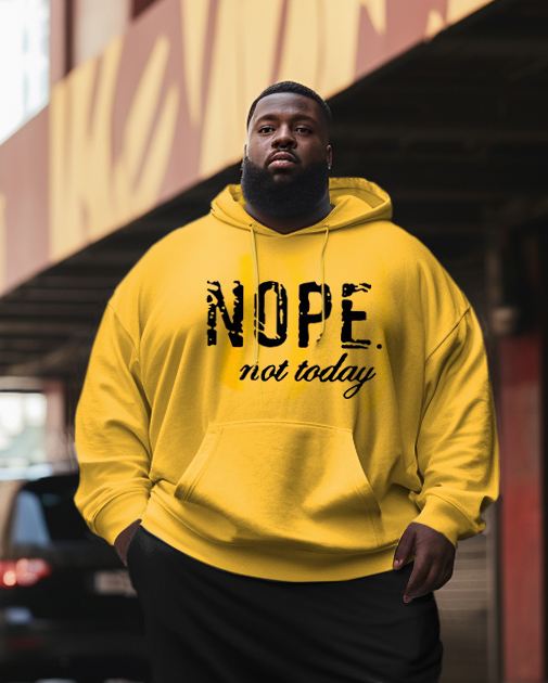 Men's Plus Size Dope Not Today Two Piece Sweatshirt
