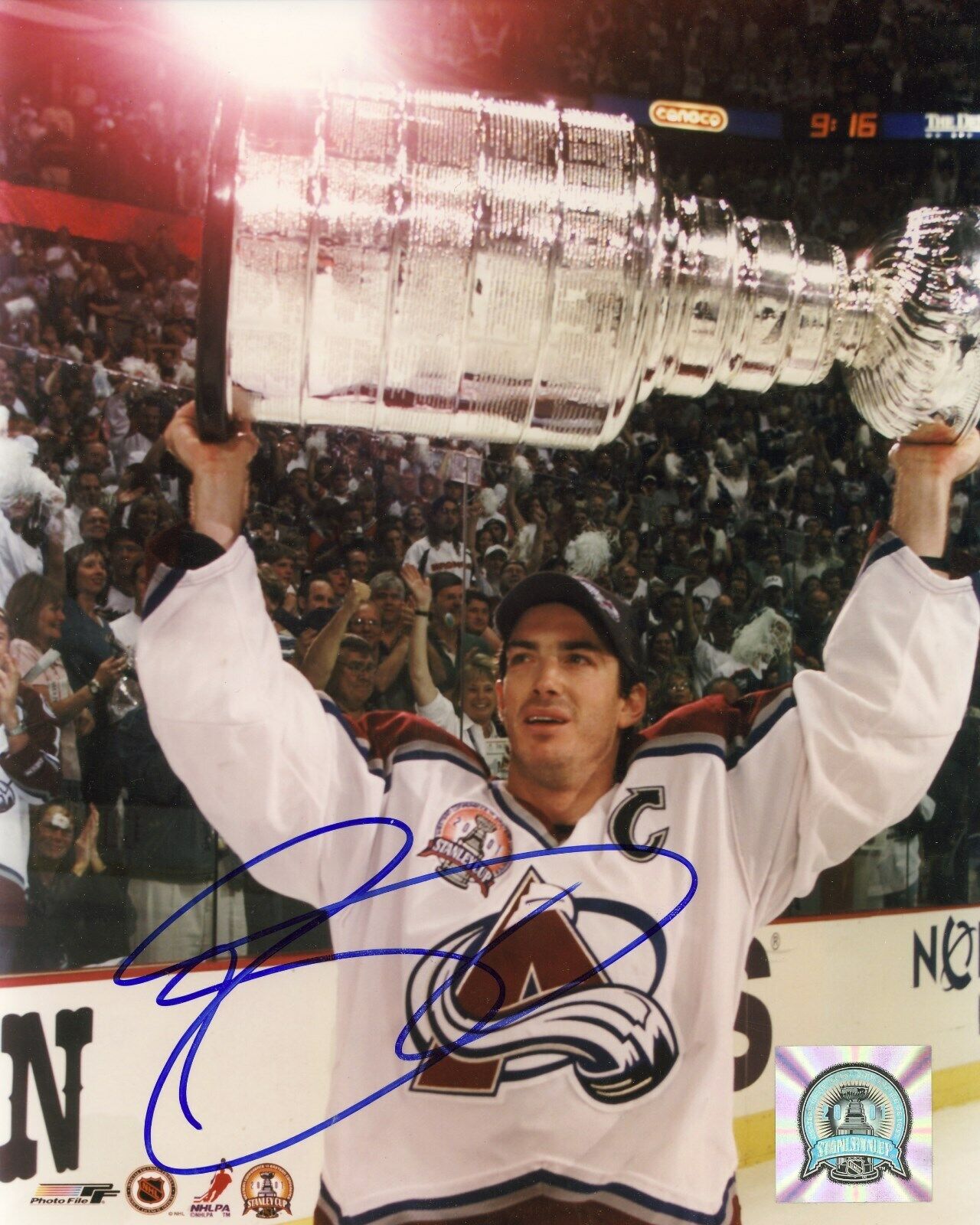 JOE SAKIC - Colorado Avalanche - CUP WIN Autographed Signed 8x10 Reprint Photo Poster painting !