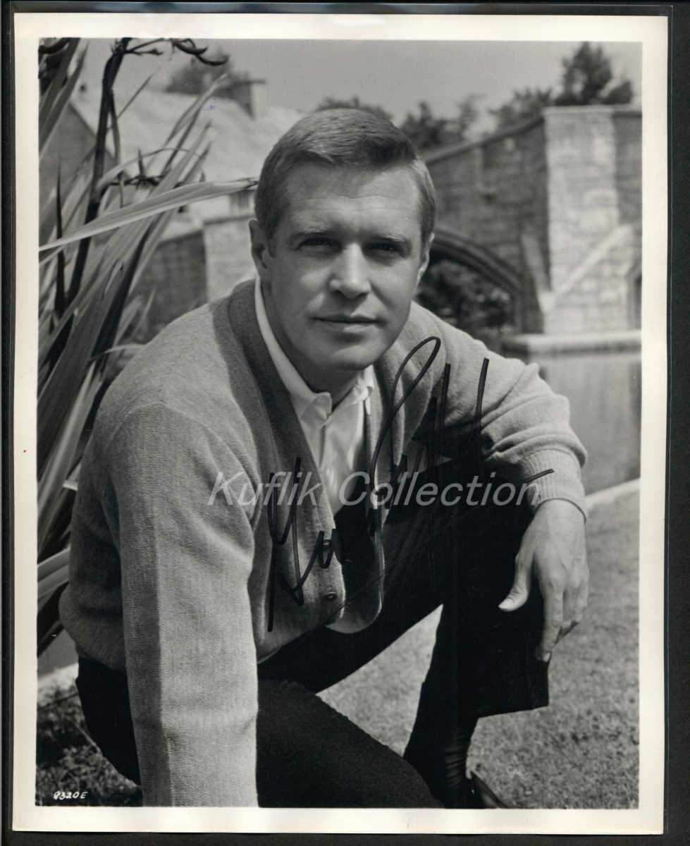 George Peppard - Signed Vintage Celebrity Autograph Photo Poster painting - Night of the Fox