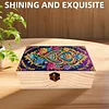 5D DIY Diamond Painting Handmade Wood Storage Box Crystal Storage Case (Pattern)
