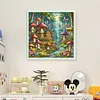 Mushroom House-16CT Stamped Cross Stitch 40*40cm/15.75*15.75in