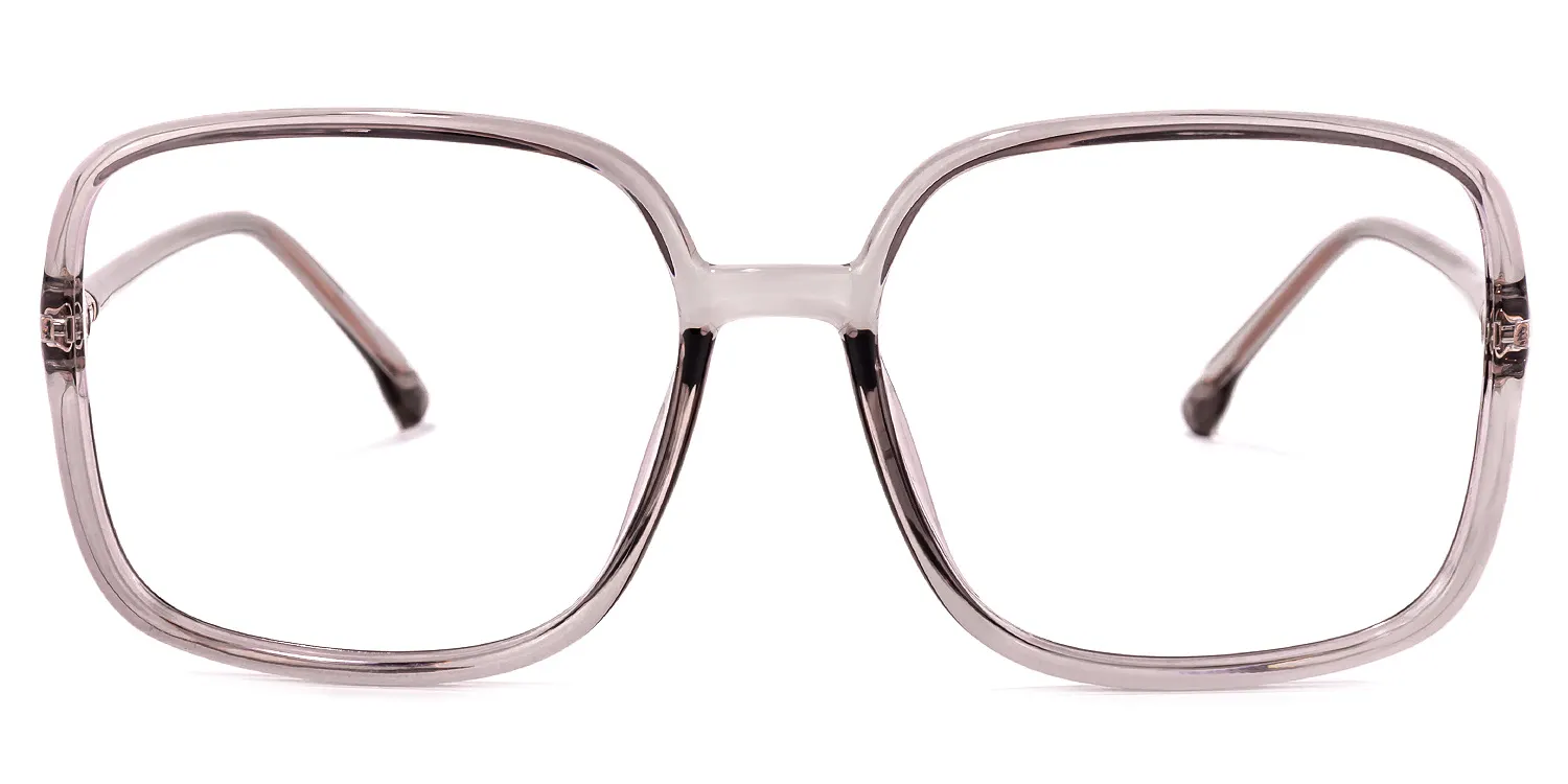 Quinten Lila Kristall Quadratisch Brille Lila