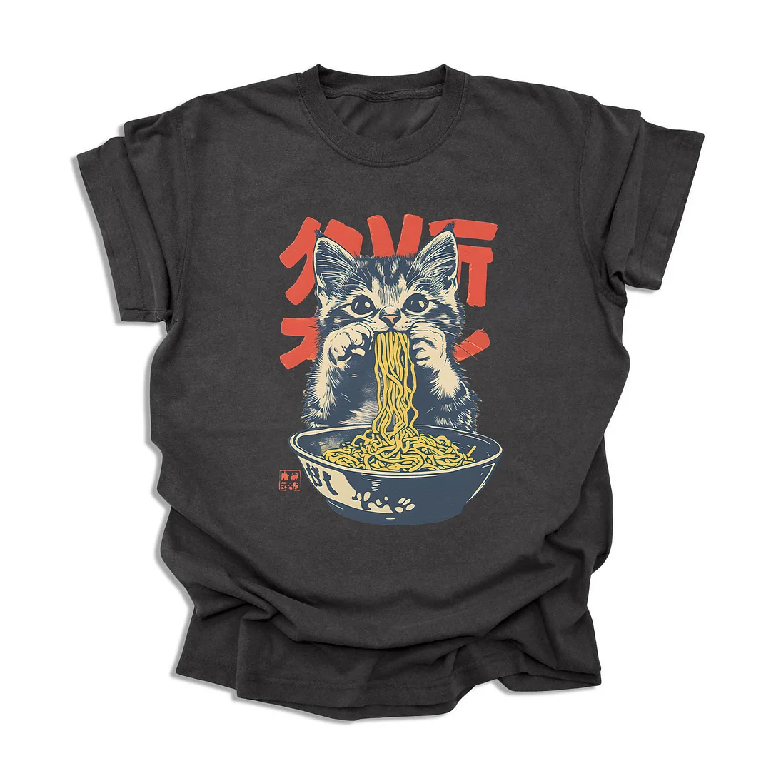 Vintage Cat Ramen T-Shirt