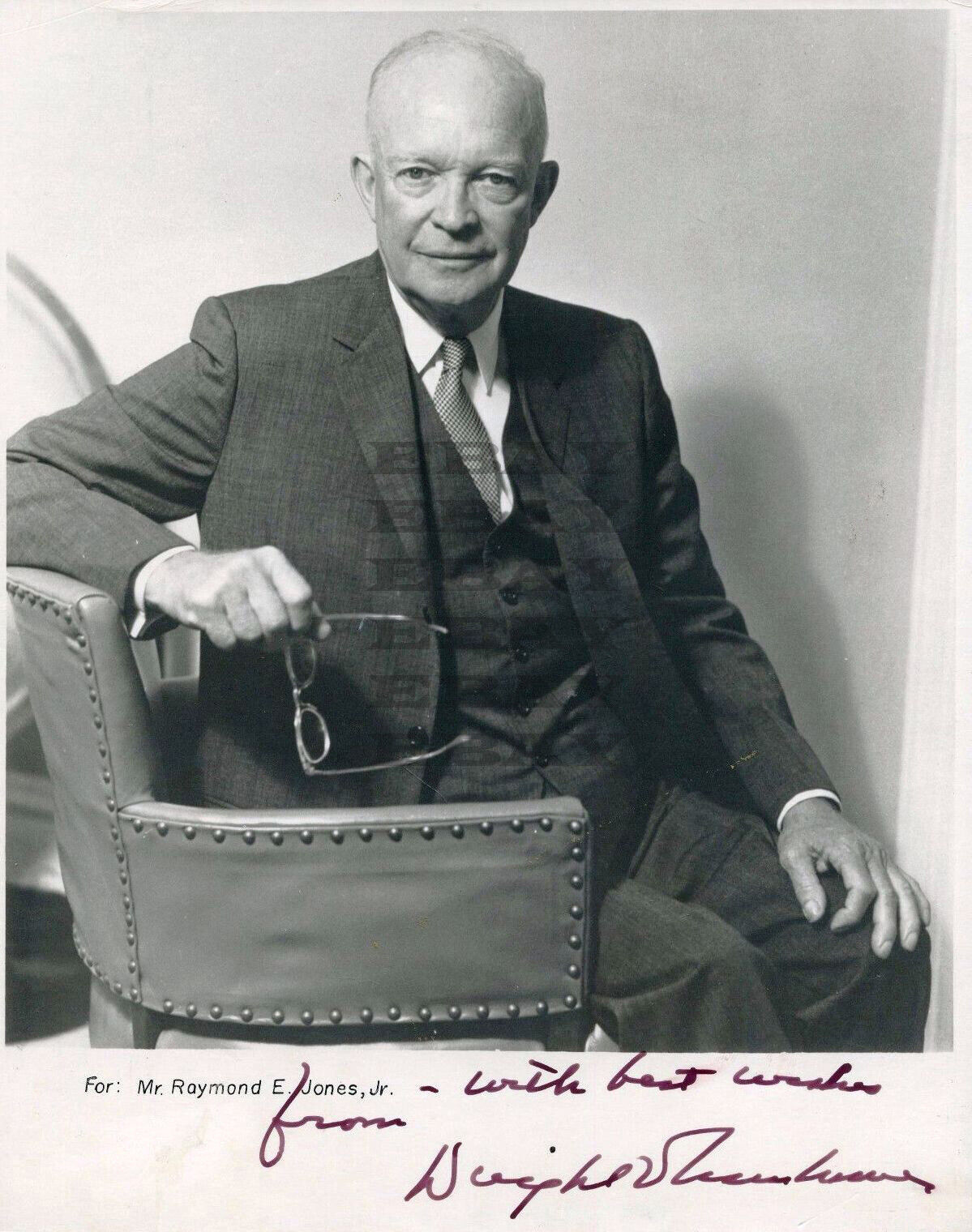 President Dwight D. Eisenhower Autographed Signed 8x10 Photo Poster painting Rep