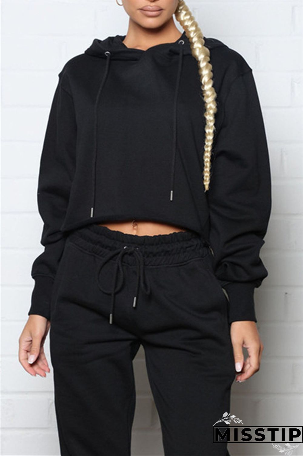 Grey Fashion Casual Solid Basic Hooded Collar Long Sleeve Two Pieces
