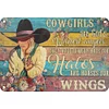 Cowgirl - Vintage Metal Signs - 20*30cm - Western